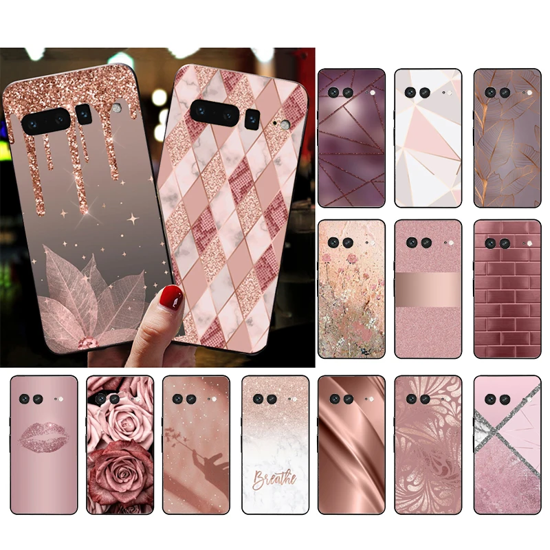 

Phone Case for Google Pixel 7 Pro 7a 6A 6 Pro 5A 4A 3A Pixel 4 XL Pixel 5 6 4 3 XL 3A XL 2 XL Rose Gold Case