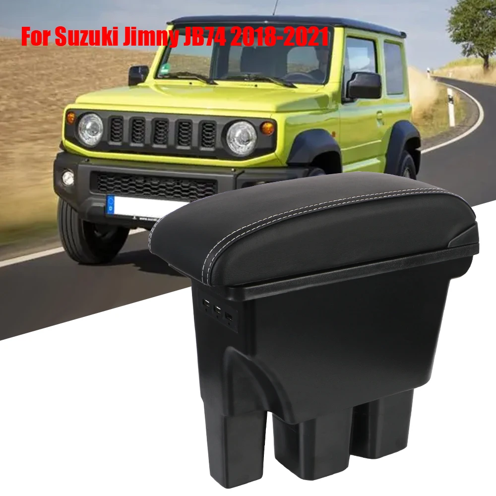 

Автомобильный подлокотник для Suzuki Jimny JB74 коробка для хранения деталей интерьера автомобильные аксессуары USB Стайлинг автомобиля
