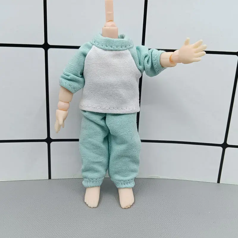 

Ob11 Molly tracksuit 1/12 long sleeve trousers BJD baby clothes GSC solid clay doll clothes doll accessories