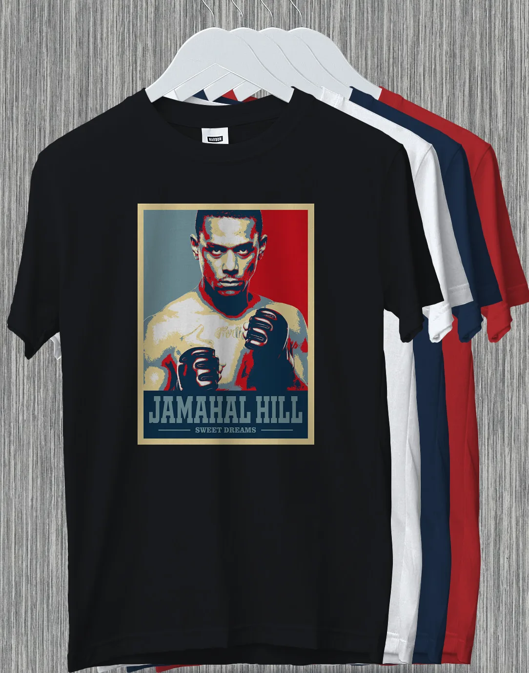 Jamahal Sweet Dreams Hill легкая подарочная футболка для смешанных боевых искусств Heavyweigh Champ