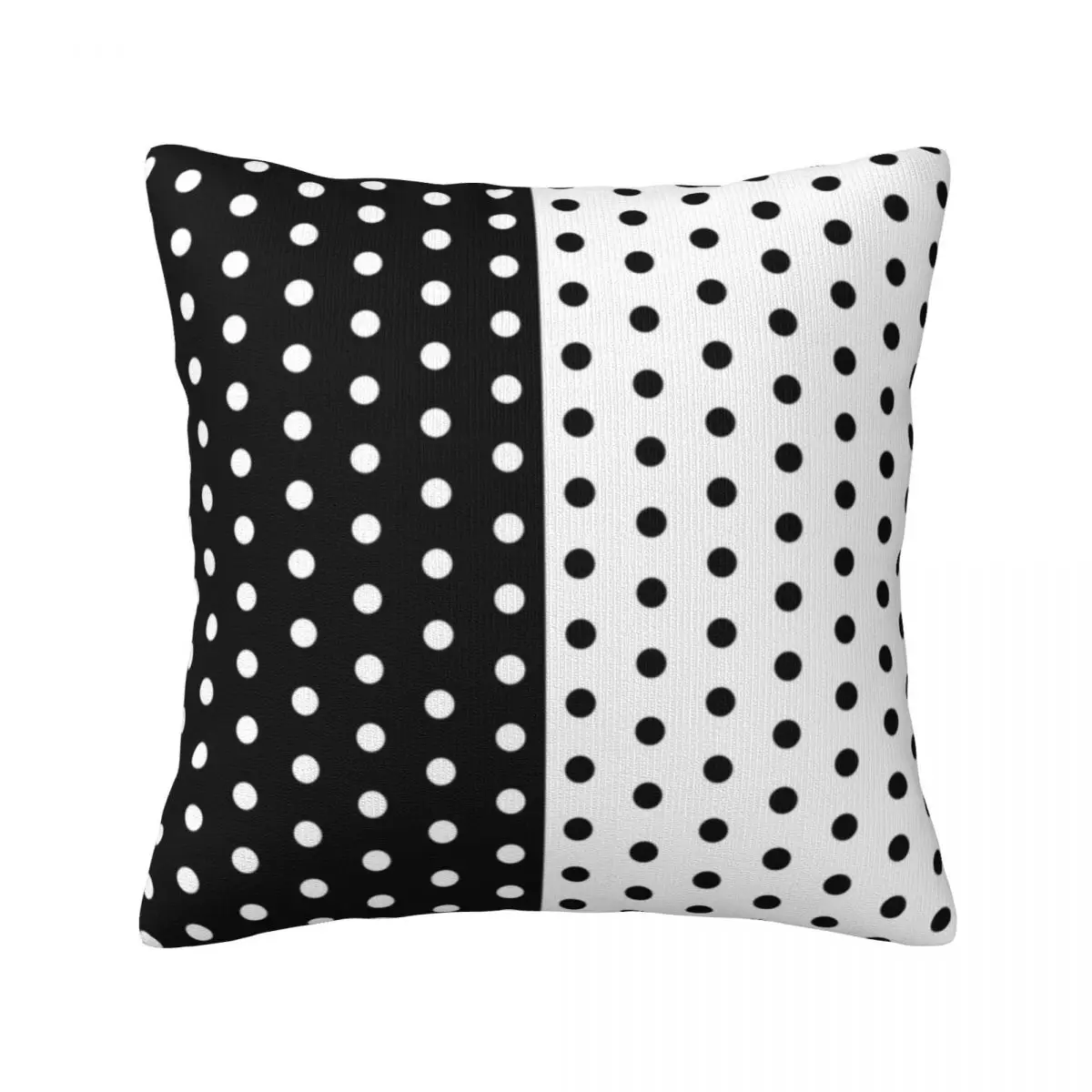 

RetroTwo Tone Pillow Case Black And White Spotted Polyester Bedroom Pillowcase Zipper Spring Universal Cover