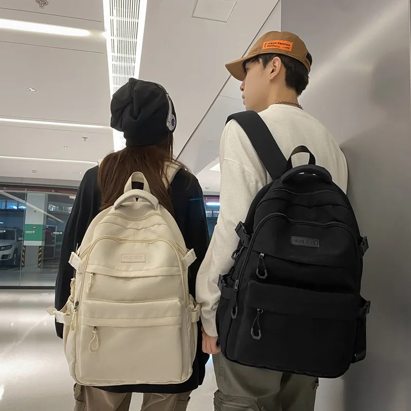

Multifunction Double Zipper Women Backpack Teenager Girls Laptop Backpack Student Shoulder Bag Korean Style Schoolbag