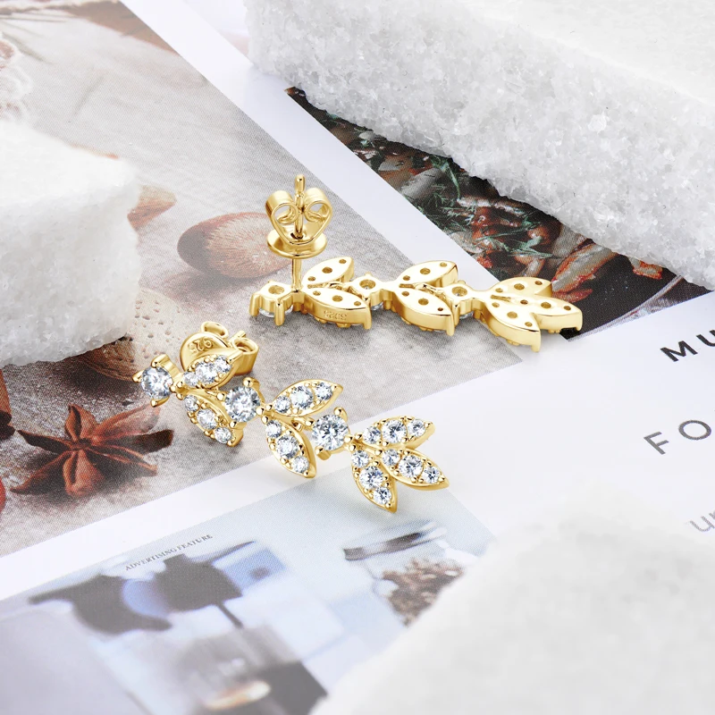 RAPRGOLD муассанит цепочка с кисточками висячие серьги для женщин стерлингового