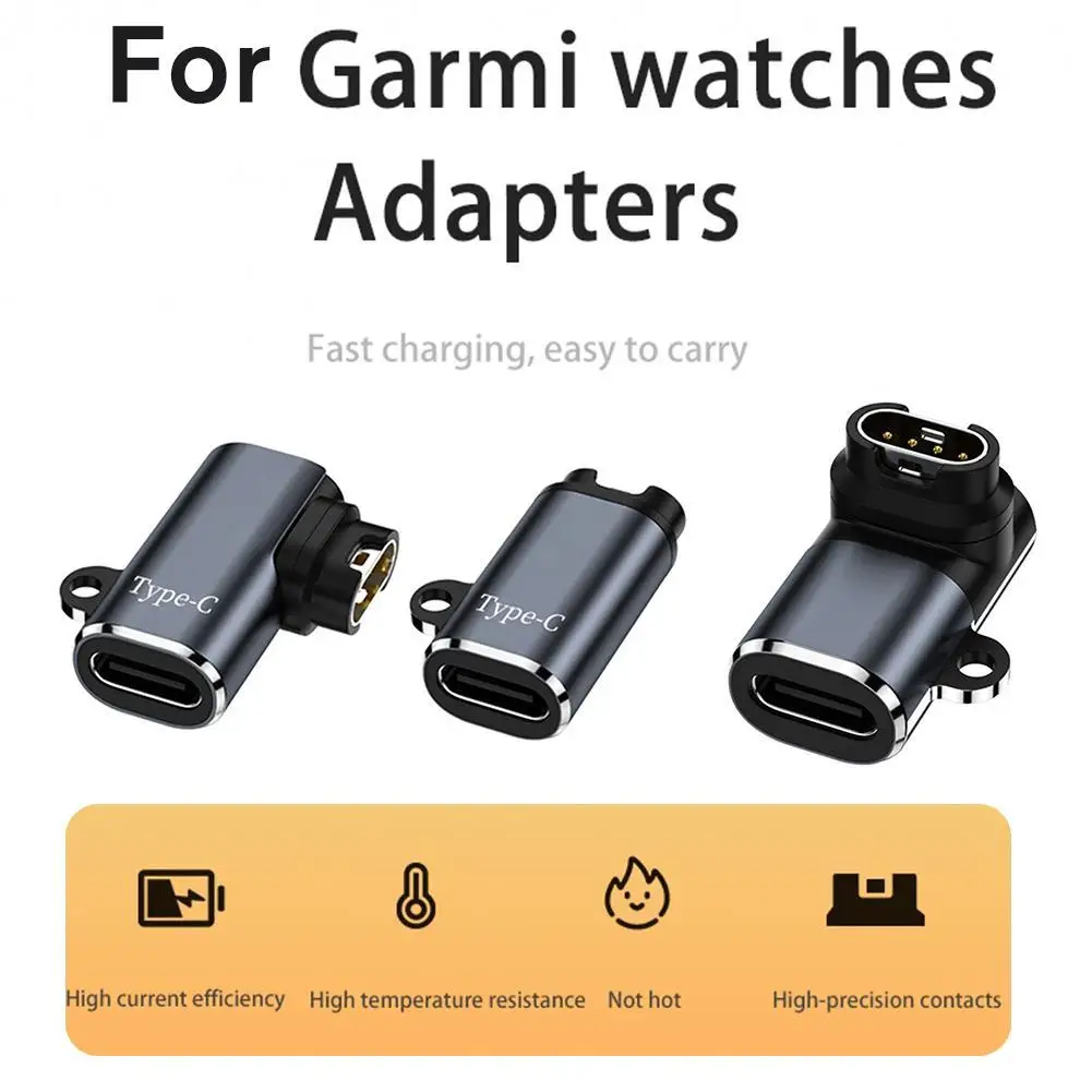 

Адаптер зарядного устройства для смарт-часов типа C для GARMIN fenix7 7X 5S 6 6X 6S PRO, противопыльная пробка для порта зарядки смарт-часов