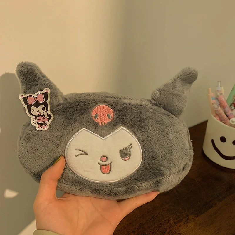 

Кавайная Sanrio Kuromi My Melody Cinnamoroll Милая мультяшная кукла пенал косметичка школьные принадлежности Детские подарочные аксессуары