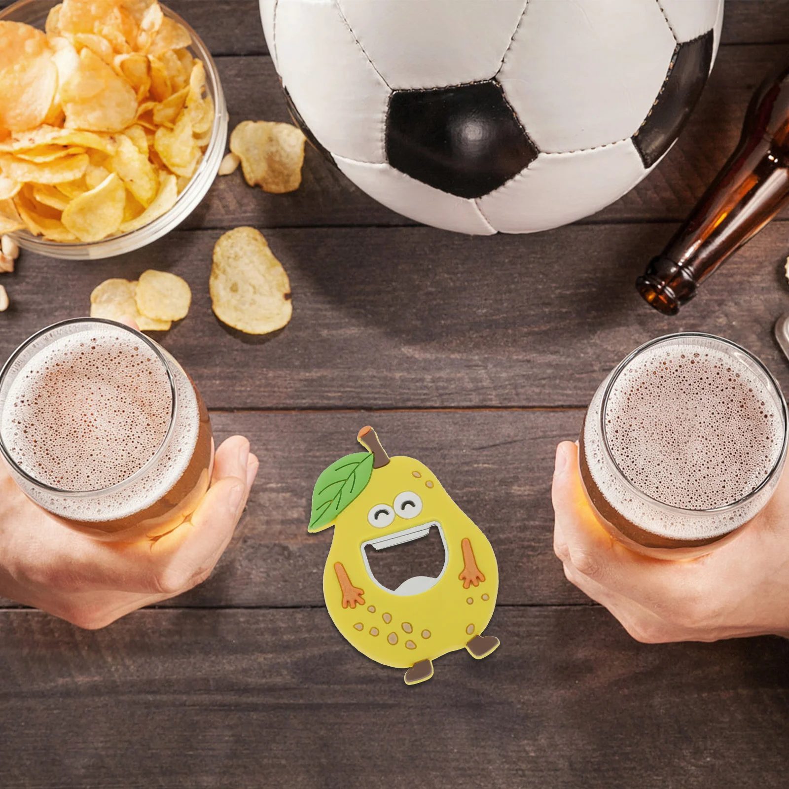 

Bottle Opener Cute Manual Beer Lid Magnetic Force Decorative Silicone Remover Beverage Cartoon