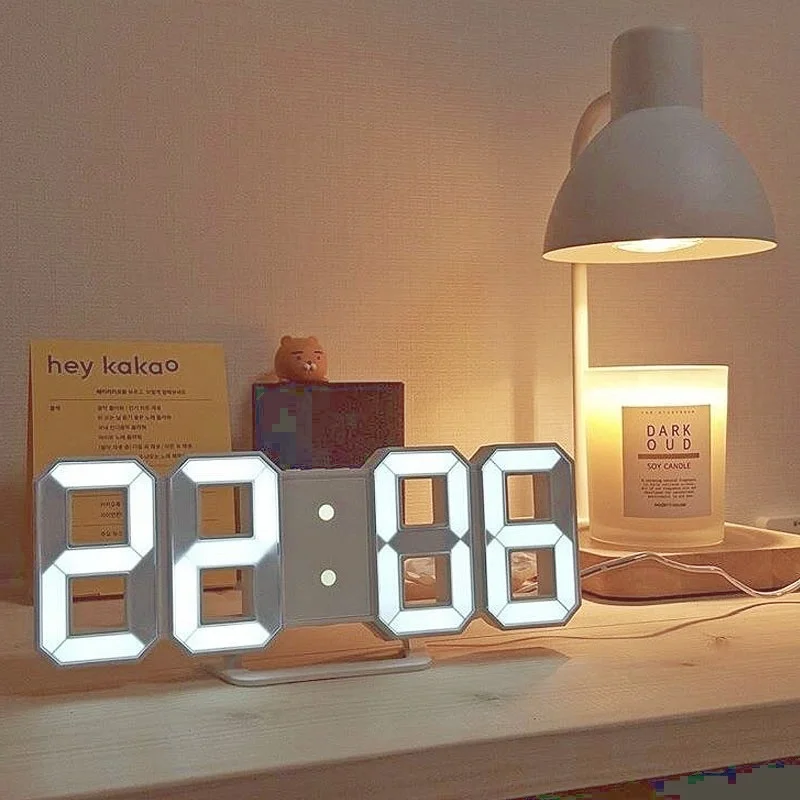 

Nordic Digital Alarm Clocks Wall Clocks Hanging Watch Snooze Table Clocks Calendar Thermometer Electronic Clock Digital Clocks