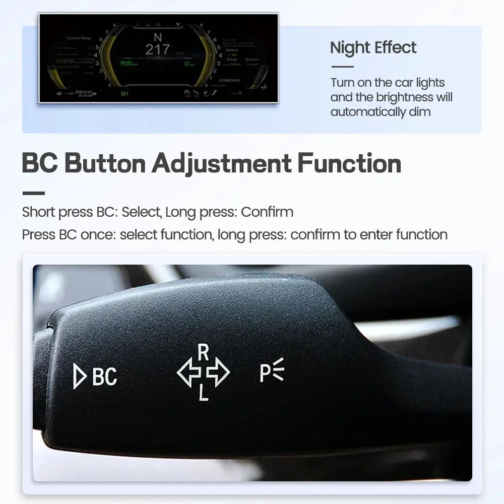 Цифровая приборная панель (Virtual Cockpit) для BMW 5 серии E60 E61, 6 серии E63 E64 (2004-2009) (art.: 3920da3bfba69) - 3920da3bfba69