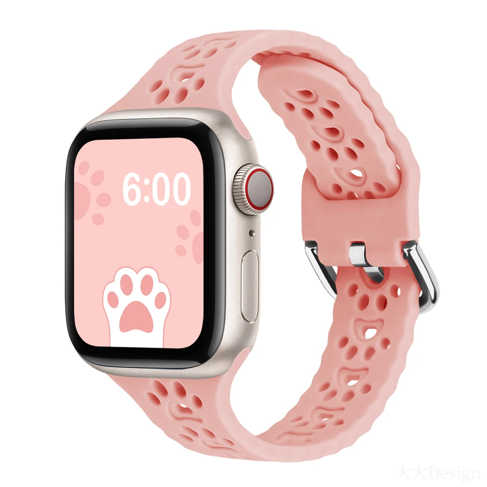 

Silicone Strap For Apple Watch band 44mm 40mm 45mm 41mm 38mm 42mm 44 42 38 40 45 mm watchband bracelet iWatch serie 3 4 5 6 se 7