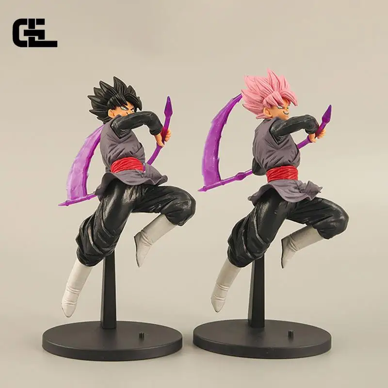 Dark Gogeta Black Goku Ver. Pvc Action Figure Dbz Goku Vegeta Super Saiyan Rose Model Toy 22cm