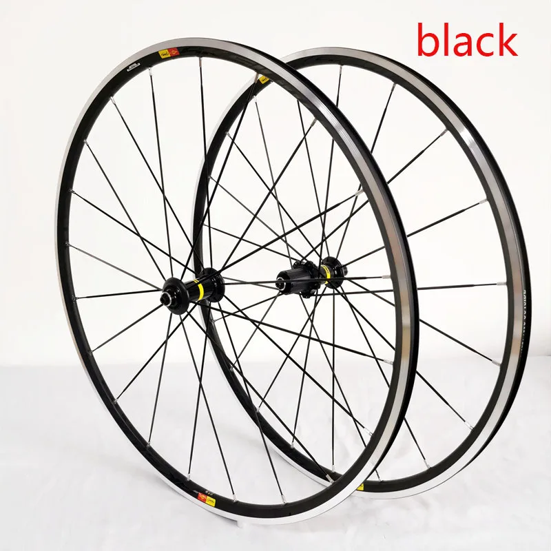 

700C Aksium Race Road Bike 6061 Aluminum Alloy Bicycle Wheelset Alloy Clincher Rims Use for 8/9/10/11S QRM FTS-L Free Ship