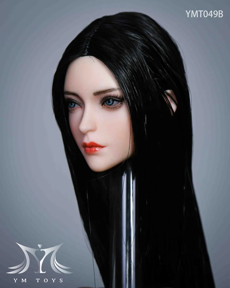 В наличии YMTOYS YMT049 1/6 Blue Eyes Beauty Cheng Head Sculpt Female Soldier Carving Fit 12'' PH TBL Фигурки