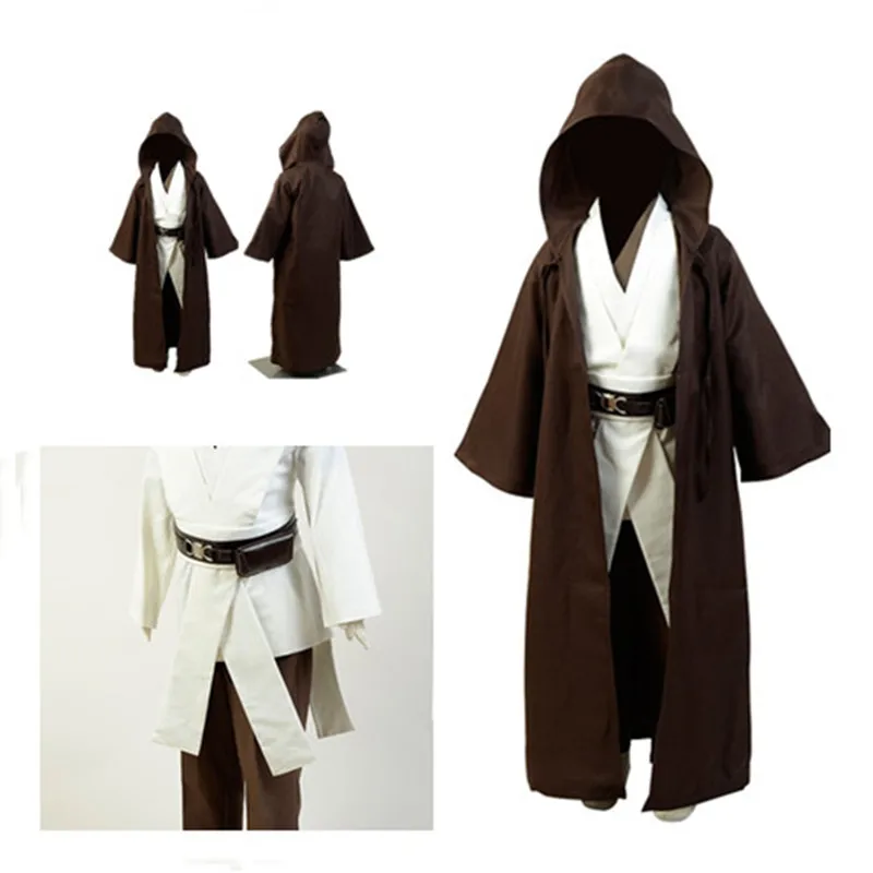 

Wars Jedi Costume Obi Wan Kenobi Cosplay Costume Tunic Cloak Halloween Costumes For Kids Children Gifts