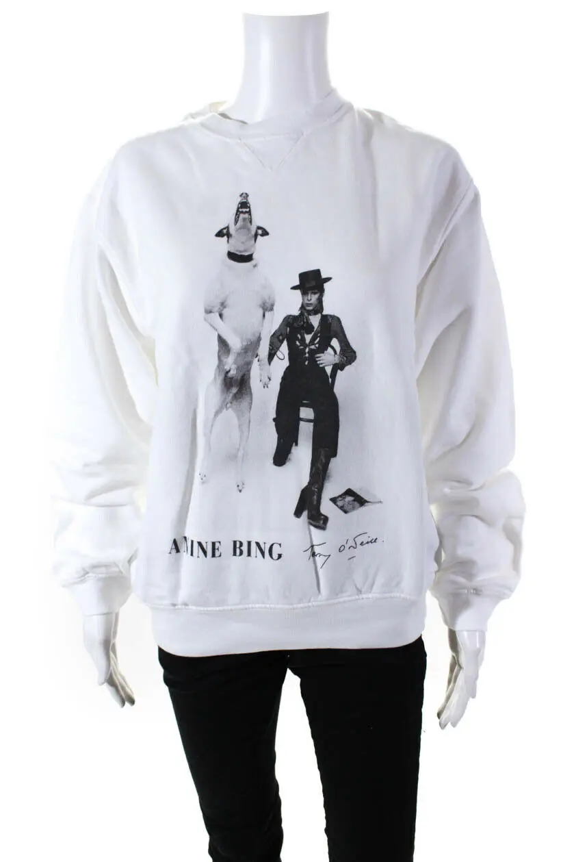 

2022 Anine AB Bing Figure Print Unisex Thick Sweater Hip Hop Dog Loose Sweatshirt Women Man Casual Loose Cotton