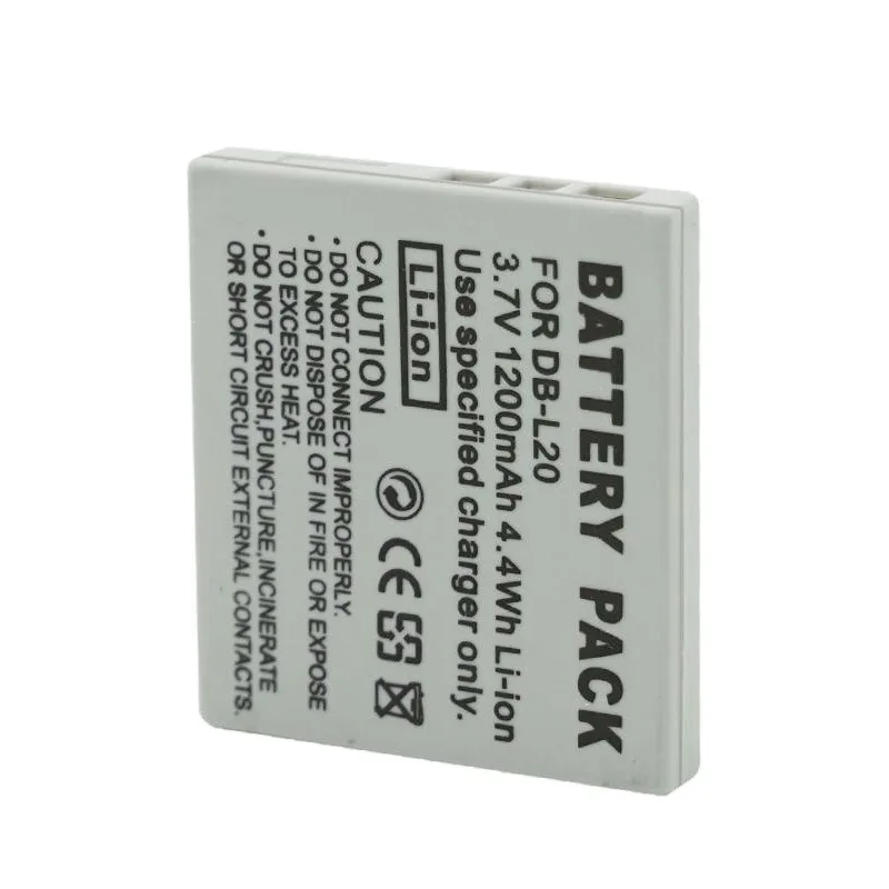 Фото Аккумулятор DB-L20 3.7V 1200mAh для камер Sanyo Xacti DMX-C1 C4 C5 C6 CA6 CA8 CA9 CG5 CG6 CG9 DSC-C4 C5 E6 J4 VPC-C1 C4 C40 №4