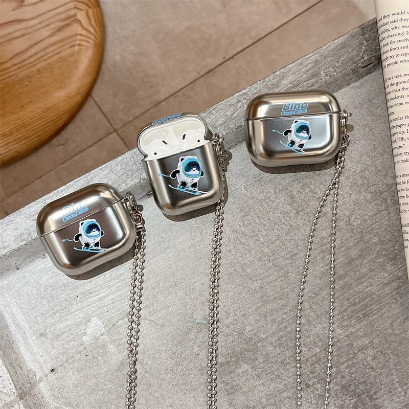 

Модный чехол с милой пандой для Airpods 2, чехол для AirPods Pro, чехол с мультяшным рисунком, защитный чехол для зарядки Airpods 3, чехол, сумка