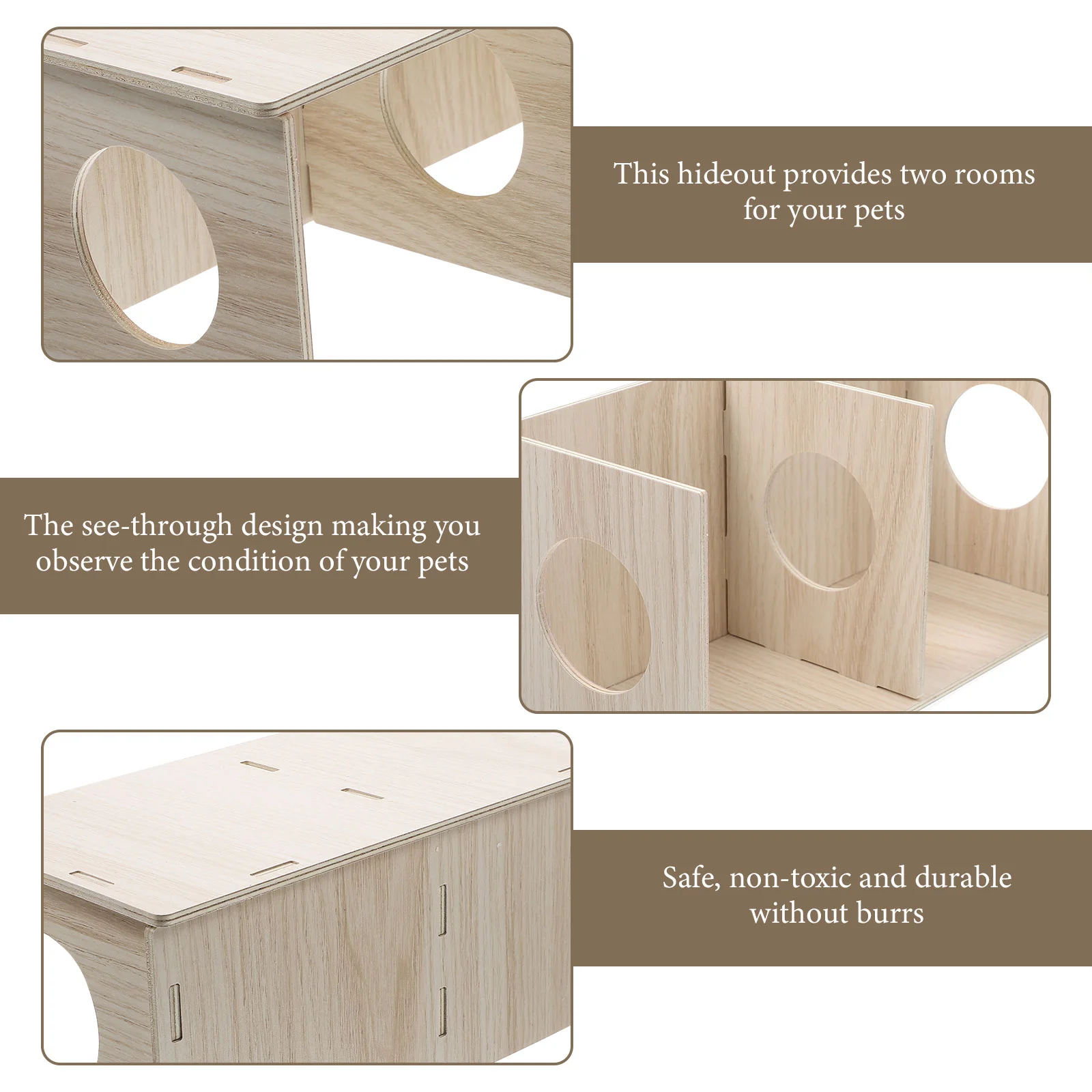 Хомяк дом из цельного дерева морская свинка среда обитания кабина для мыши