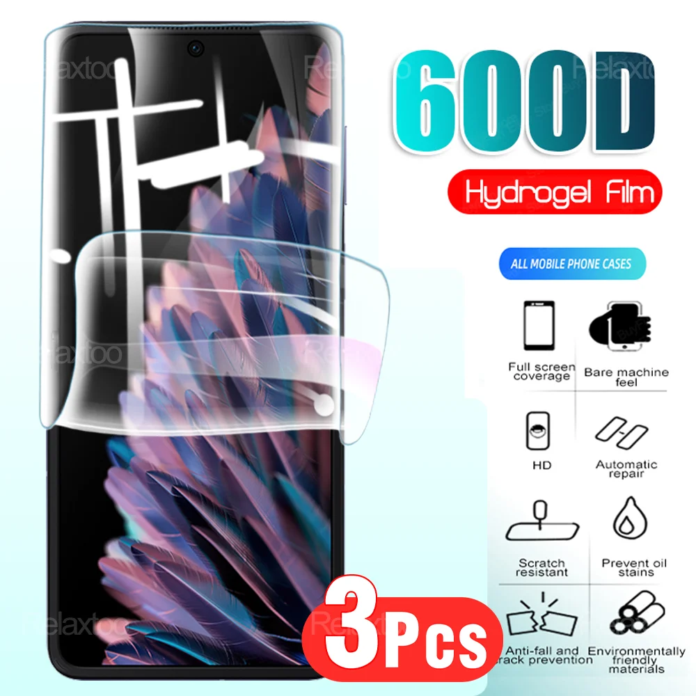 Гидрогелевая пленка 600D, не стекло для Oppo Find N2 Flip 5G CPH2437, Защитная пленка для экрана Opo FindN2Flip FindN2 N 2 2 Flip N2Flip 6,8 дюйма, 3 шт.