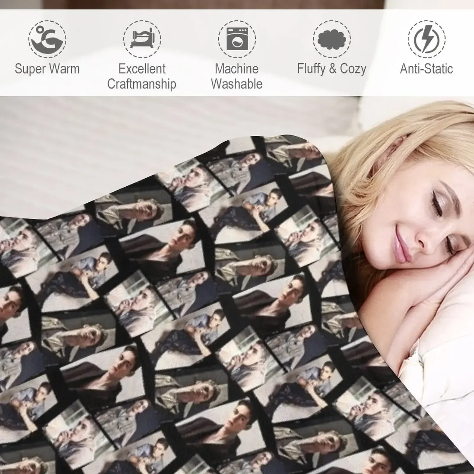 Одеяло New Hero Fiennes Tiffin Collage теплое зимнее одеяло для дивана-кровати летние мягкие