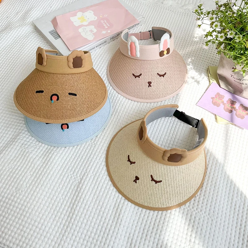 Детская летняя соломенная шляпа с большими полями