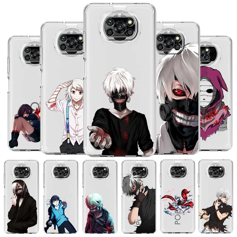 

Kaneki Ken Tokyo Ghoul Phone Case For Xiaomi Mi 12T 10 12 Lite 11 Ultra 11X 11T Pro 11i Poco X4 X3 NFC F3 F4 M3 M4 Clear Cover