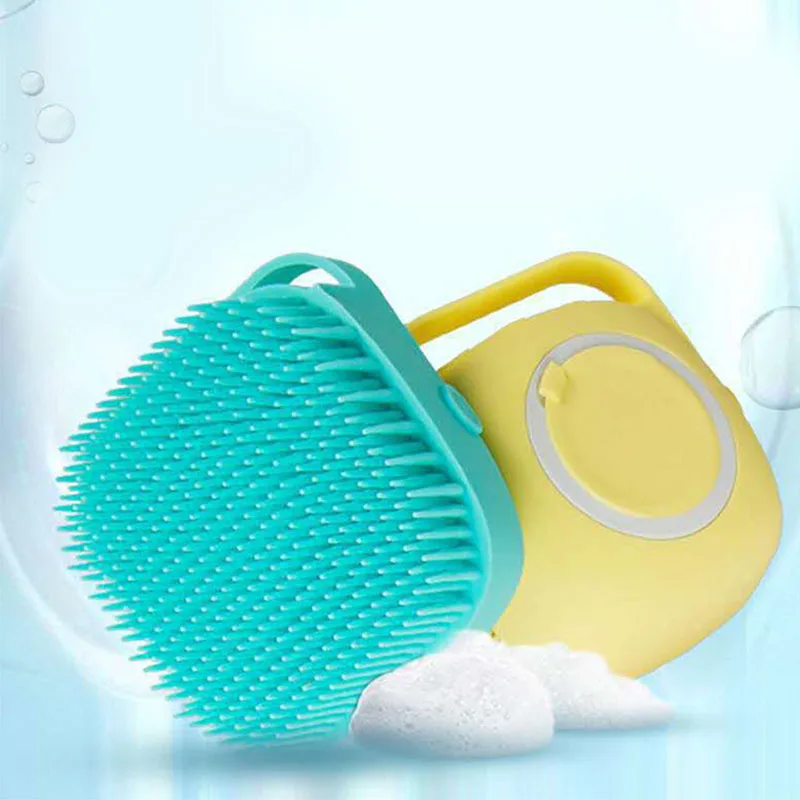 

Silicone Head Massage Brush Body Shampoo Scalp Massage Brush Comb Hair Washing Comb Shower Foot Scrubber Brush Bathroom Supplies