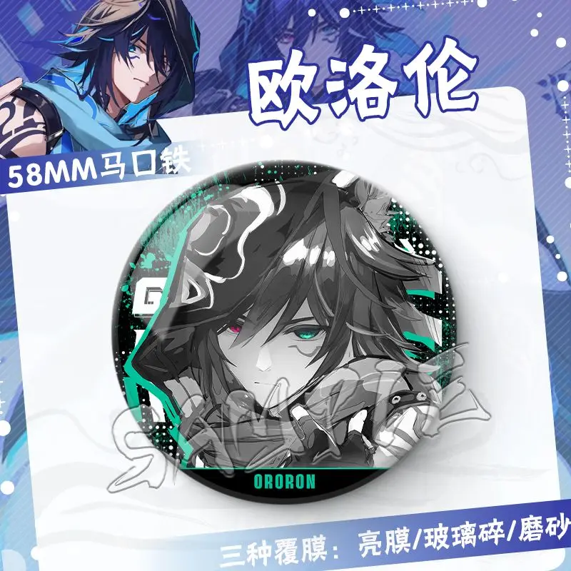 Брошь аниме Genshin Impact Ororon жестяная брошь Мультяшные булавки сделай сам аксессуары