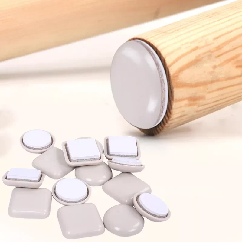 

New in 2022 Furniture Leg Sliding Mat Anti-noise Household Table Chair Foot Mat Floor Protector Mobile Self-adhesive Non-slip Ma