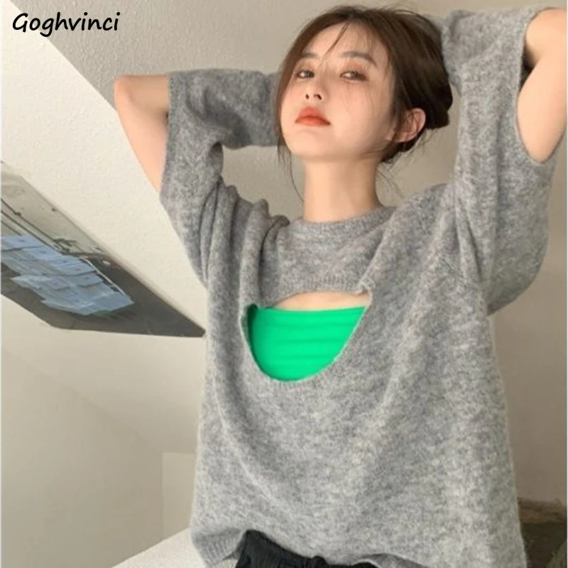 

Комплект женский Camis, однотонный, весенний, универсальный, в стиле Harajuku