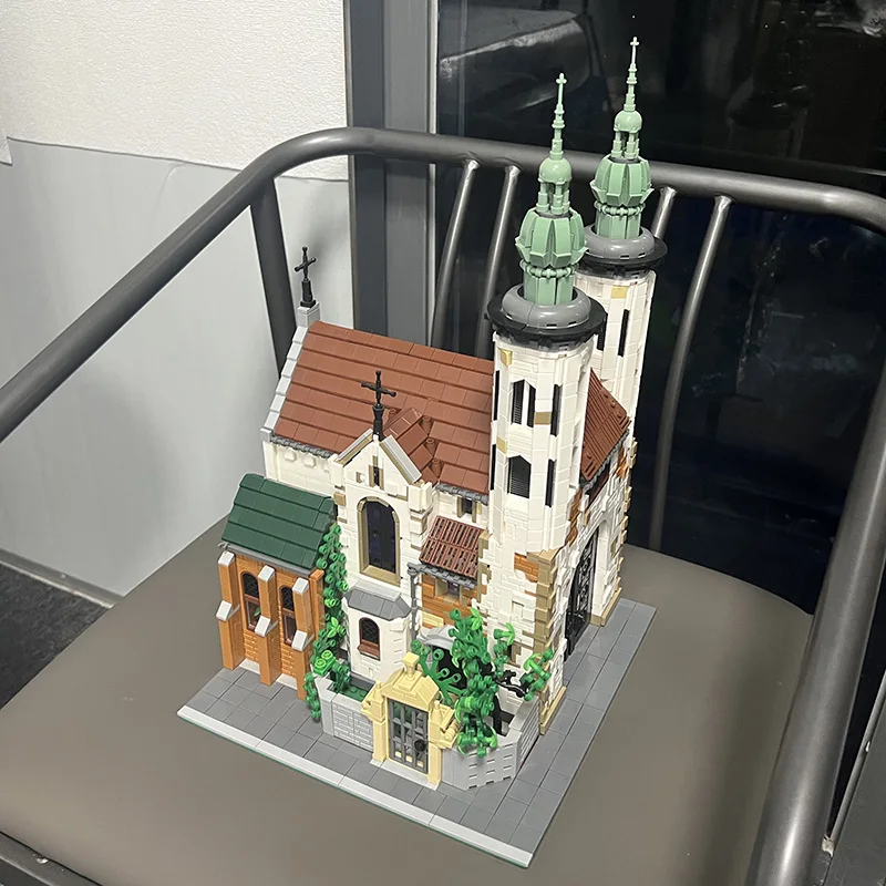 Модель церкви эндроза MOC 124447 модульная архитектура серии Street View игрушки сделай
