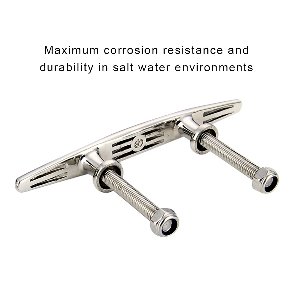 Boat Base Cleat Marine Heavy Duty Skid-proof Rope Cleats 316 Stainless Steel Dock Hardware Fixing Universal Tool