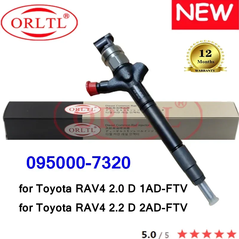 НОВИНКА 095000 -7320 Оригинальная топливная форсунка 0950007320 7320 для Toyota RAV4 2.0 D 2AD 1AD-FTV
