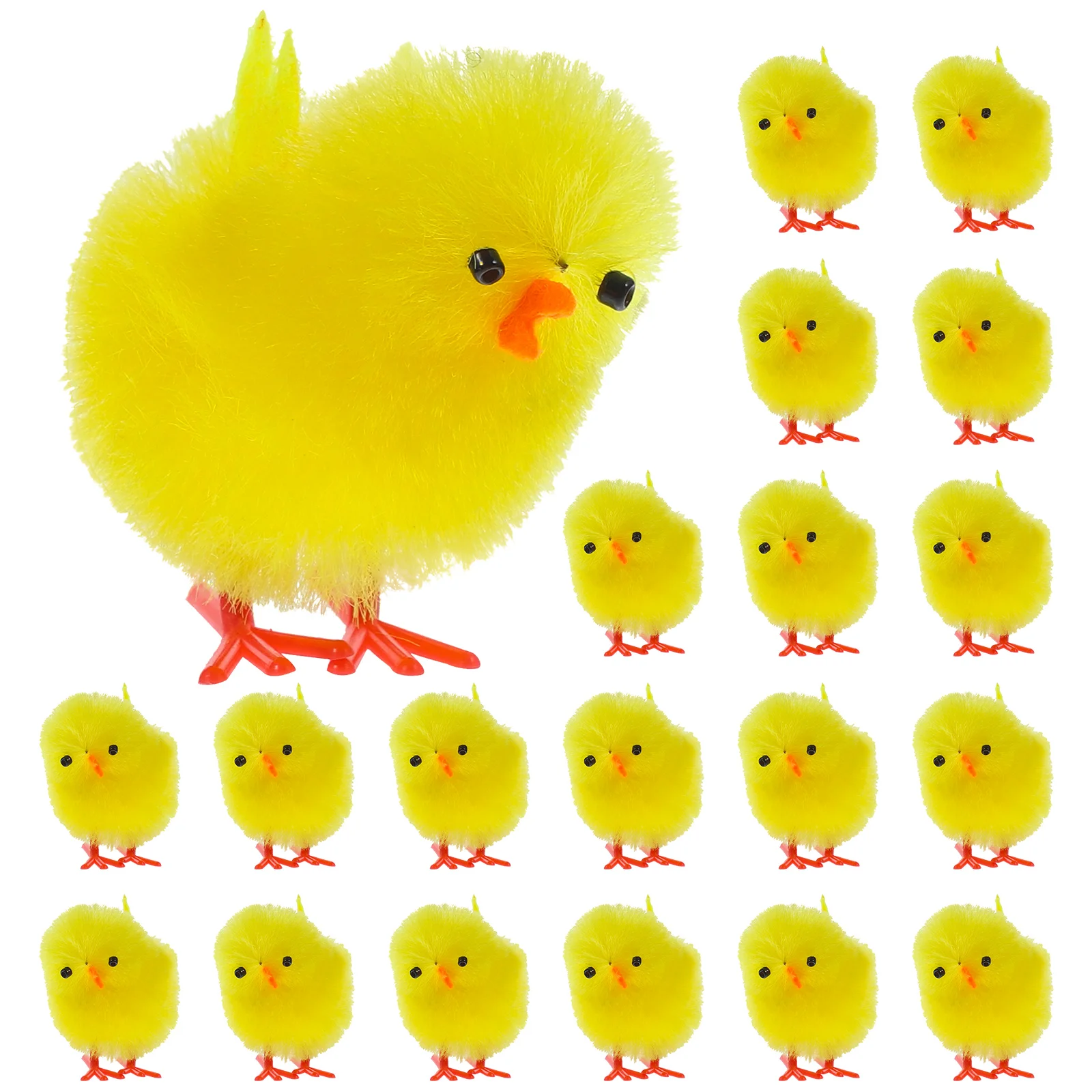 

Chicks Easter Chick Chicken Plush Mini Toy Baby Animal Stuffed Toys Figurines Little Party Decoration Yellow Fluffy Plastic