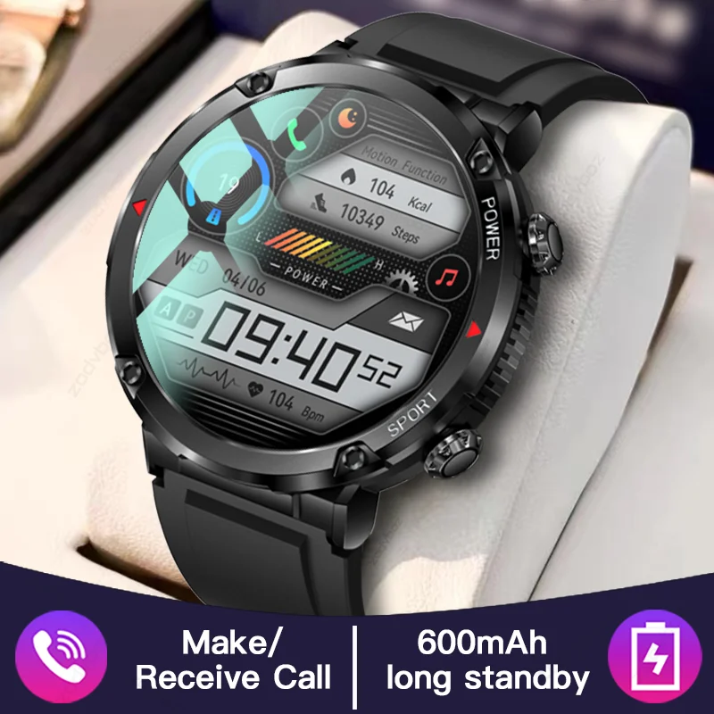 

2023 New Smart Watch Men 1.6 Inch IPS Display 600mAh Large Battery Voice Calling Sport Watches Men Waterproof Smartwatch For Man