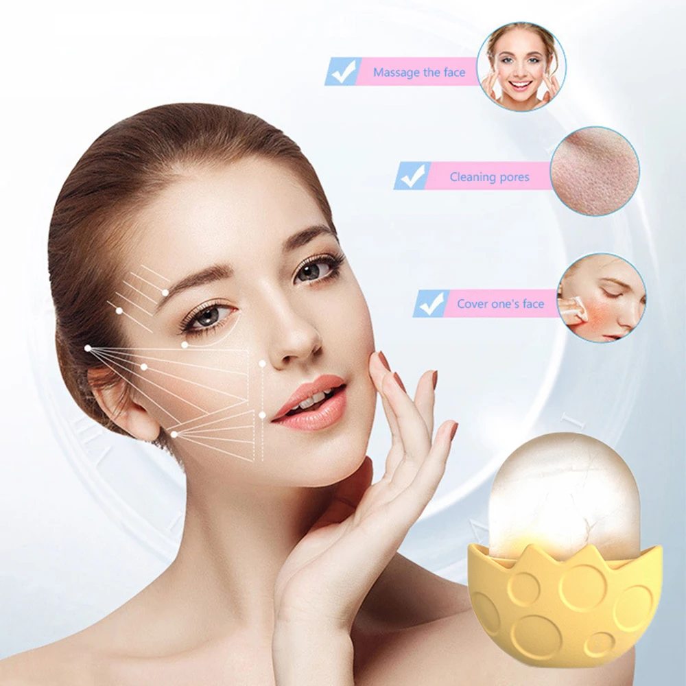 

Ice Roller for Face Eyes Silicone Cartoon Silicone Facial Beauty Ice Stencils Portable Easy to Use Reusable Boosting Effect