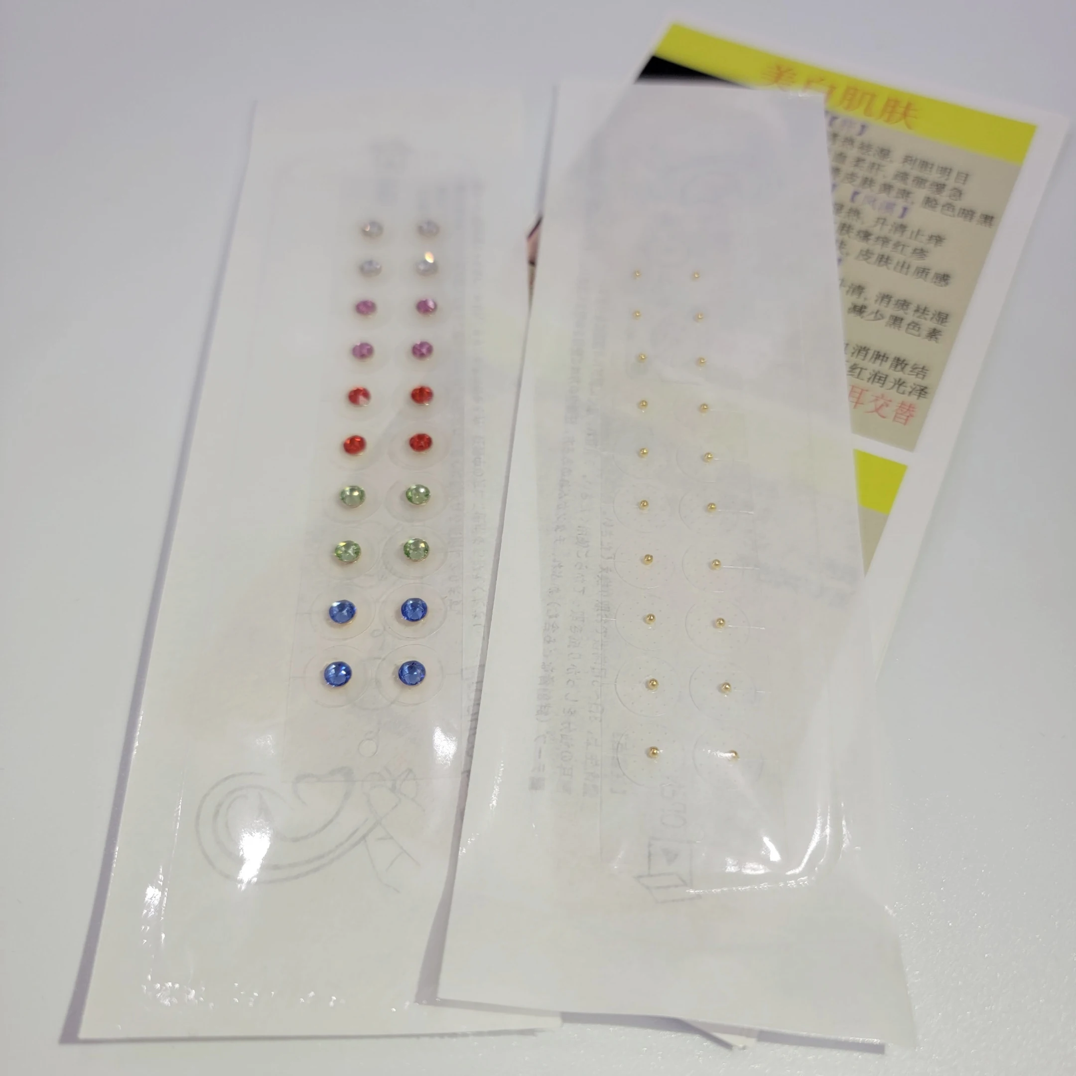 Семена ушей из 24-каратного золота Кристальный драгоценный камень магнитные