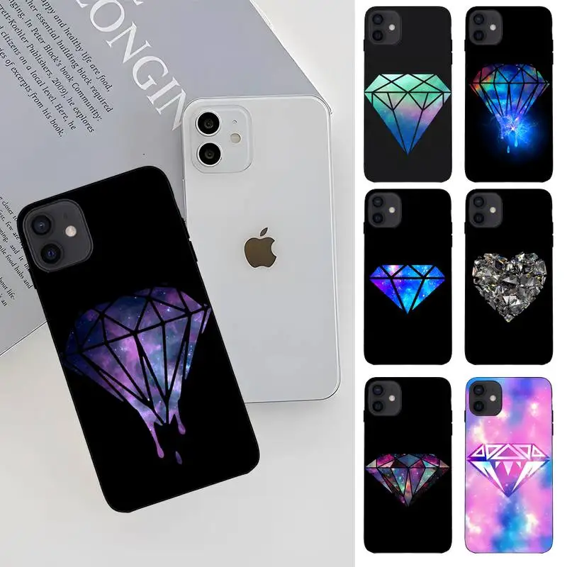 Crystal Diamond Phone Case Fundas Shell Cover For Iphone 13 14 Por Max 6 6s 7 8 Plus Xr X Xs 11 12 Mini Pro Max Mobile Phone Bag