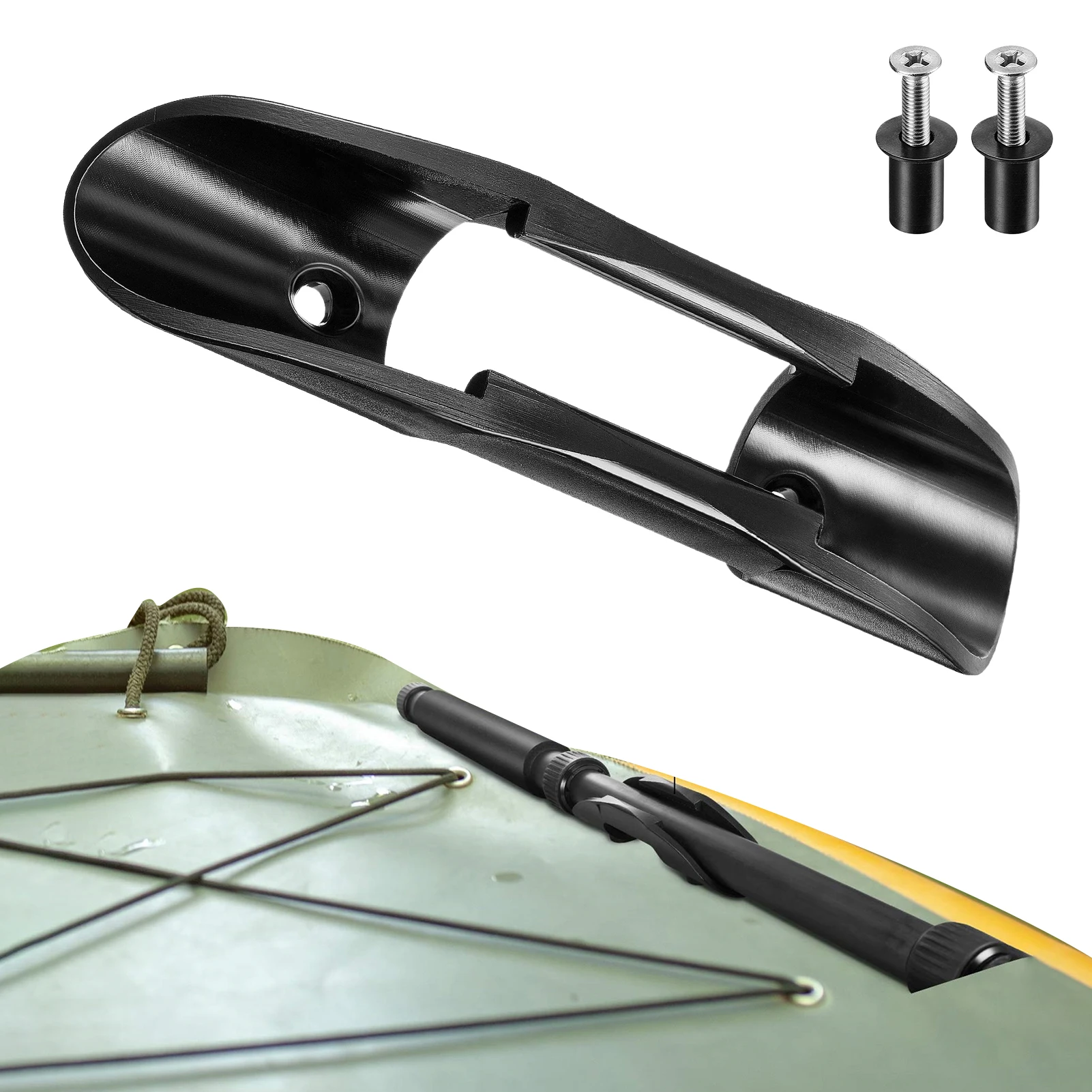 

Kayak Paddle Holder Clips Universal Kayak Paddle Clip With Screws Deck Flush Mount Universal Kayak Paddle Holder Clips For All