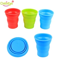 1 pc foldable travel mug silicone travel folding cup telescopic outdoor folded cups collapsible water beer mug cup