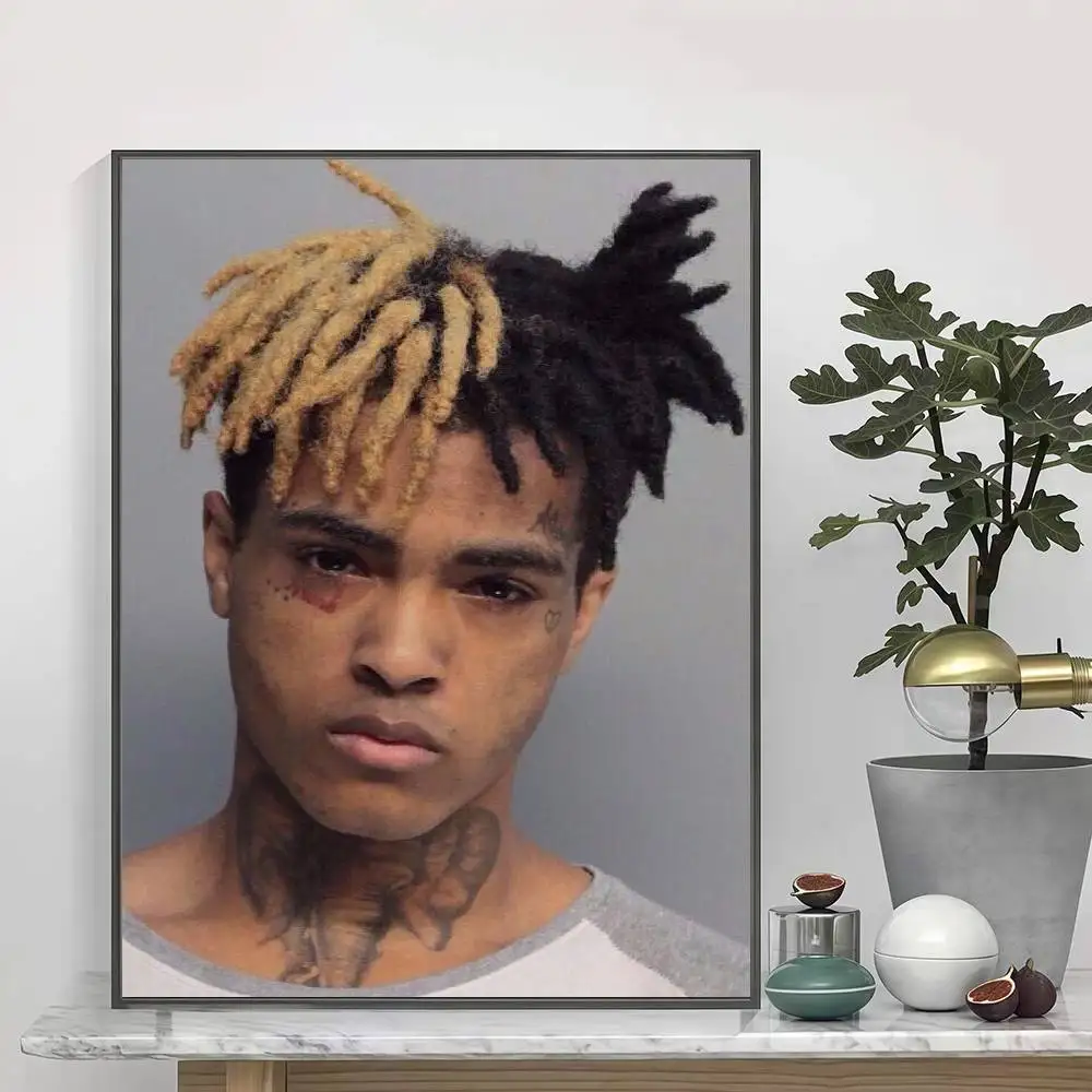Фото Самоклеящиеся отклеивающиеся постеры-наклейки Bad Vibes Forever X-XXXTENTACIONS подходят для безрамного декора стен в комнате. №5