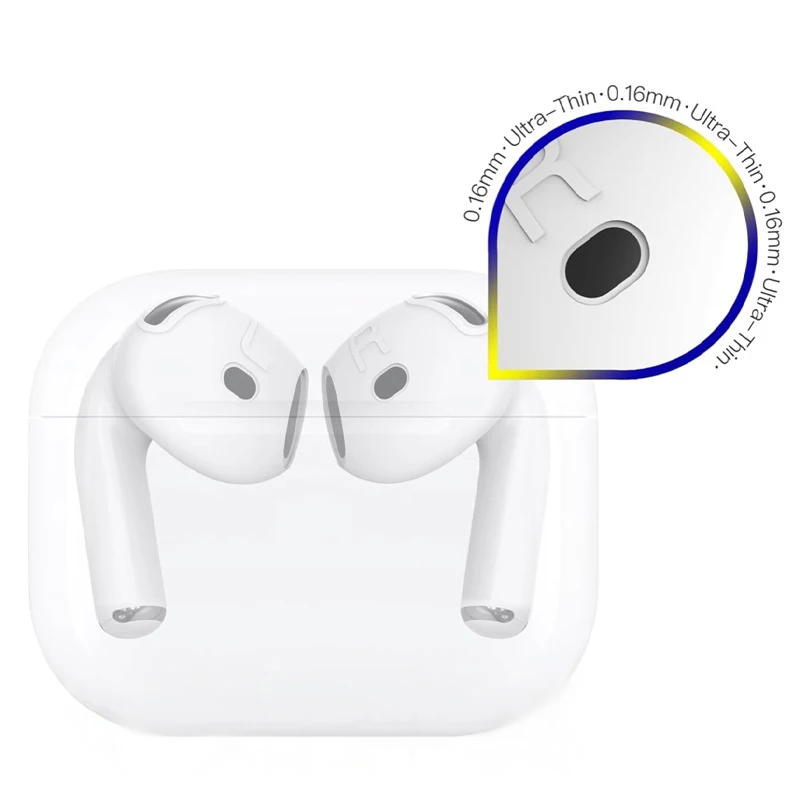 Фото 1 пара силиконовых амбушюр для Airpods 4, чехол, беспроводные наушники, защитные амбушюры, чехлы Airpods 4, подушечки для наушников №3