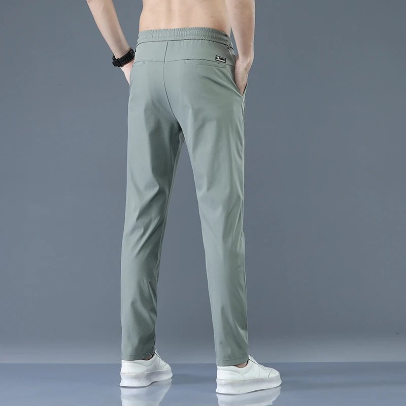 Jeywood Brand New Spring Summer Men's Casual Pants Slim Pant Straight Thin Trousers Male Fashion Stretch Khaki Jogging 28-38