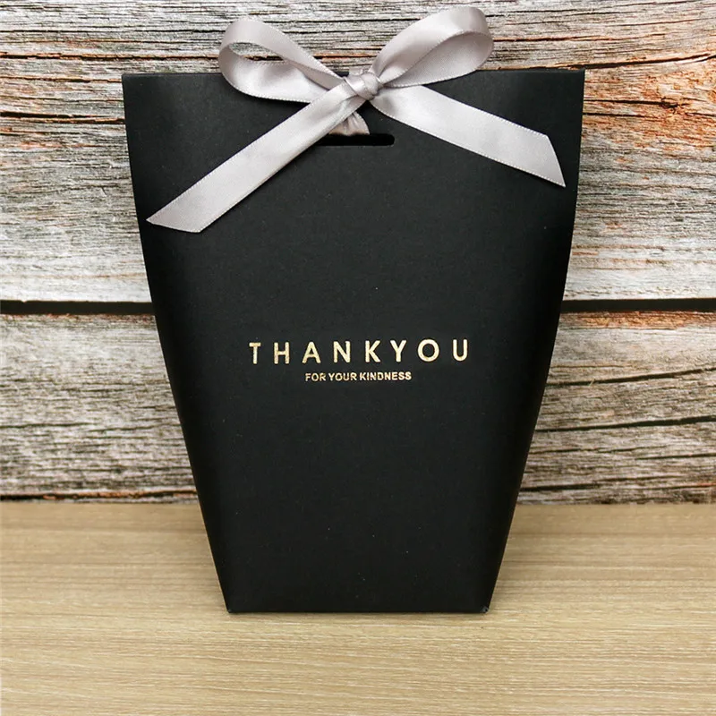 

5/10pcs High Quality Merci Thank You Gift Packaging Candy Kraft Paper Bag Wedding Dragee Gift Box Cookie Gift Bag Wrapping