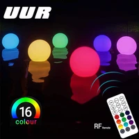 outdoor waterproof 16 color glowing ball led garden beach party lawn lamp swimming pool floating ball light party accessories