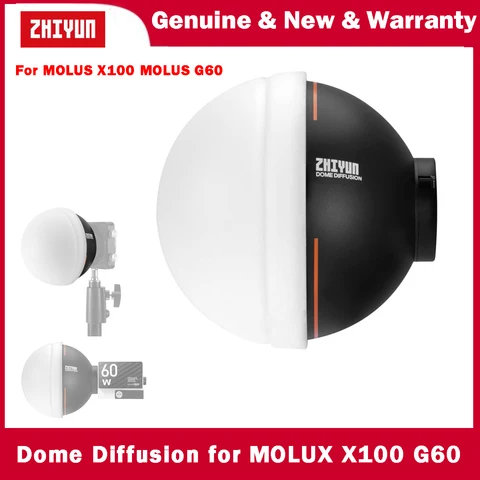 Zhiyun Dome Diffusion ZY крепление для Zhiyun Molus X100 Molus G60 COB видеосвет диаметр купола 14 см
