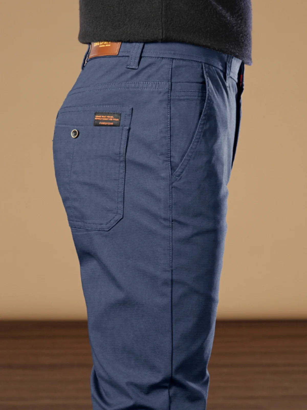 Синие брюки для костюма мужские осенне-зимние новые деловые прямые