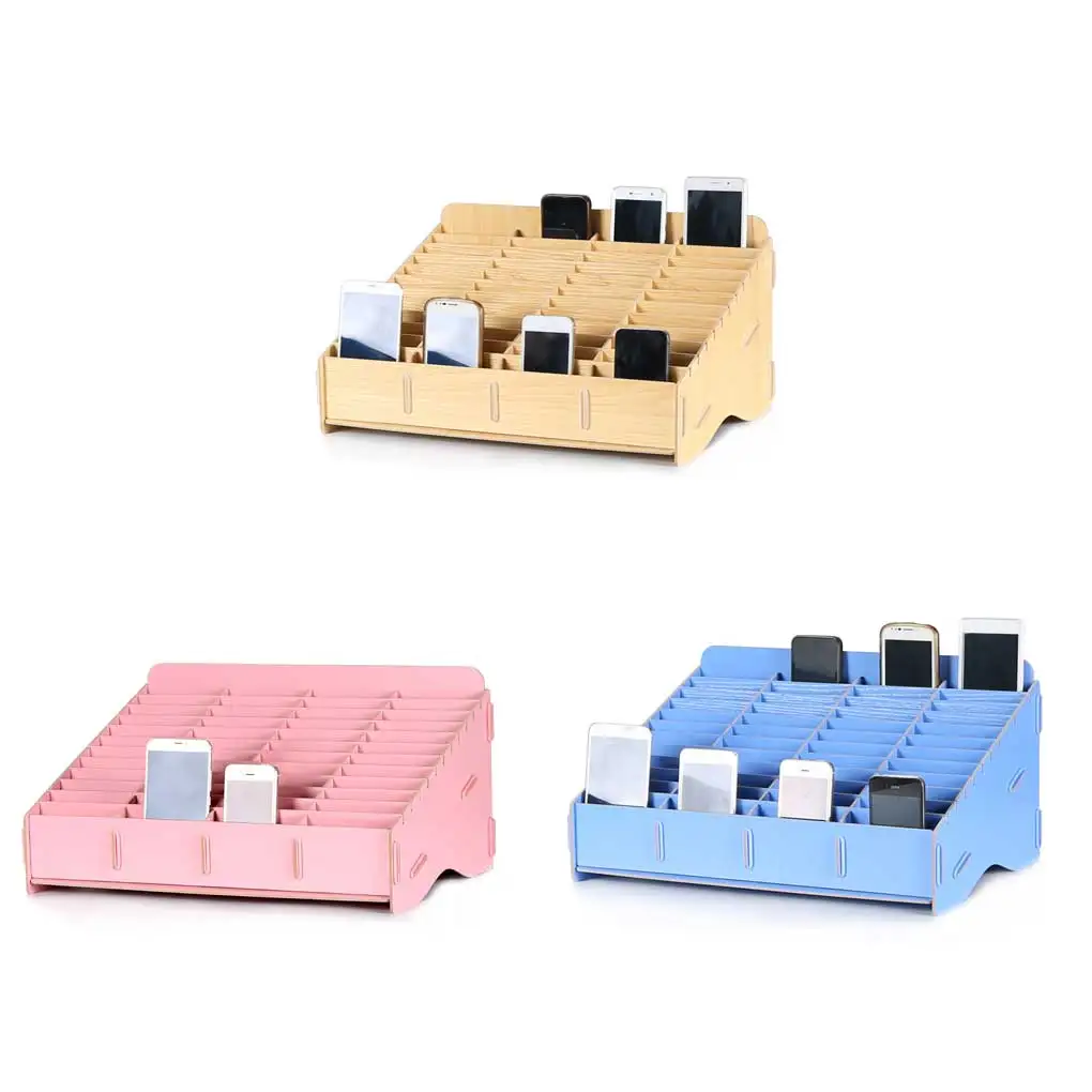 

Деревянный ящик для хранения сотового телефона 24 отсека без запаха пылезащитный ремонтный магазин класс Органайзер аксессуары светильник ...