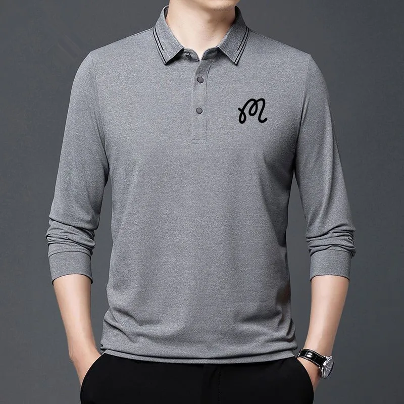 2022 Golf Clothes men Autumn men's golf clothing Men's Golf T-Shirts Golf Tops malbon Sport men Golf wear men horse Golf Shirts