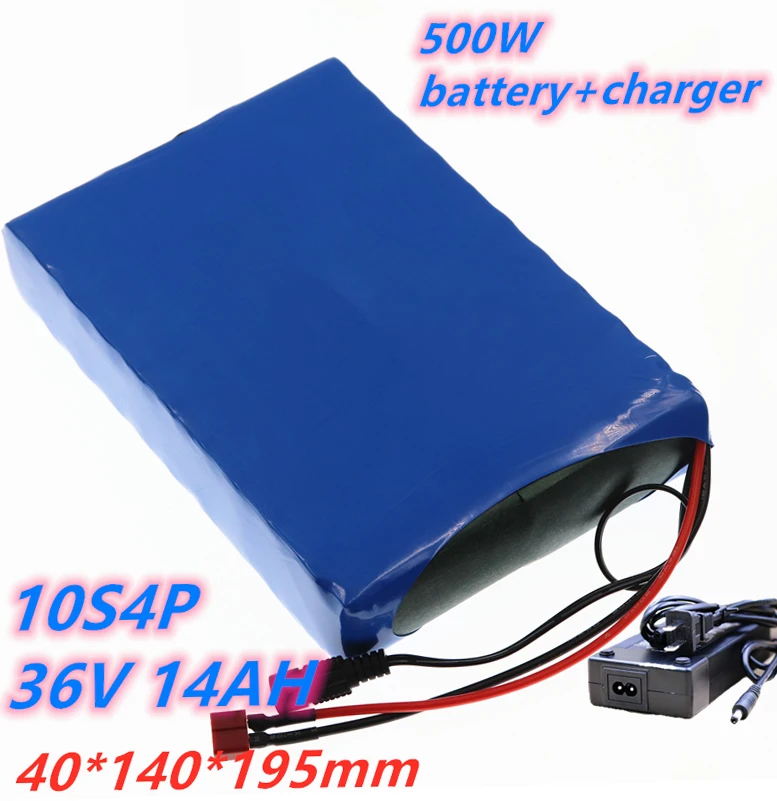 

2021 New 36V Battery 10S4P 14Ah 42V 18650 lithium ion battery pack For ebike electric car bicycle motor scooter with charger