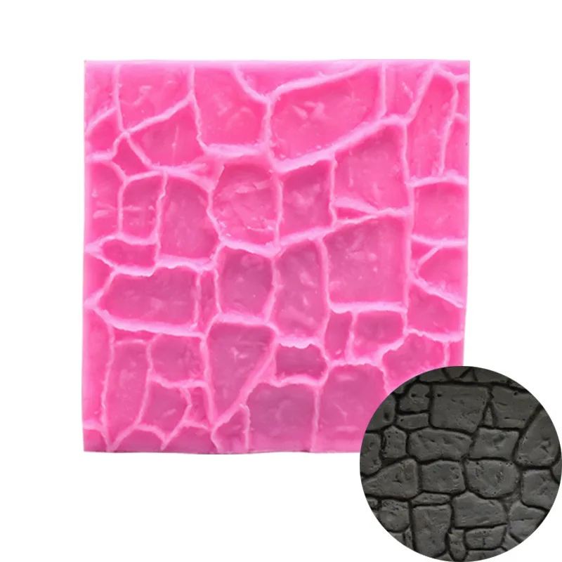 

Форма для глины «сделай сам», настенная силиконовая форма для торта, зернистая текстура, коврик из сахара, помадка, инструмент для украшения...